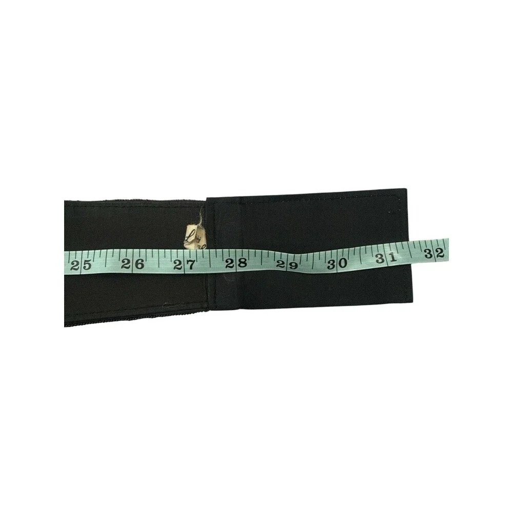 Vintage 1980s La Regale Beaded Waist Belt Bronze Gold Black Art Deco LT